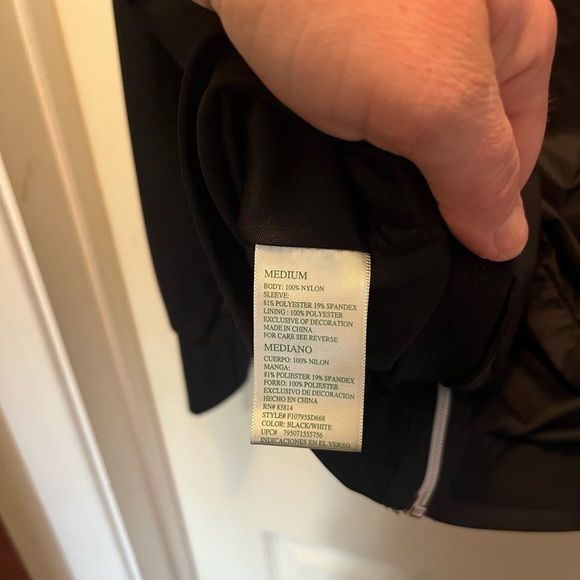 Tangerine womens medium black lightweight active zip up sweater jacket - Picture 6 of 6